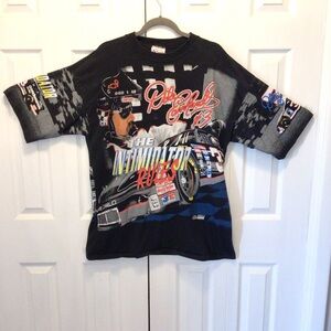VTG 1996 Dale Earnhardt The Intimidator Rules AOP NASCAR T-Shirt USA Men’s Sz XL